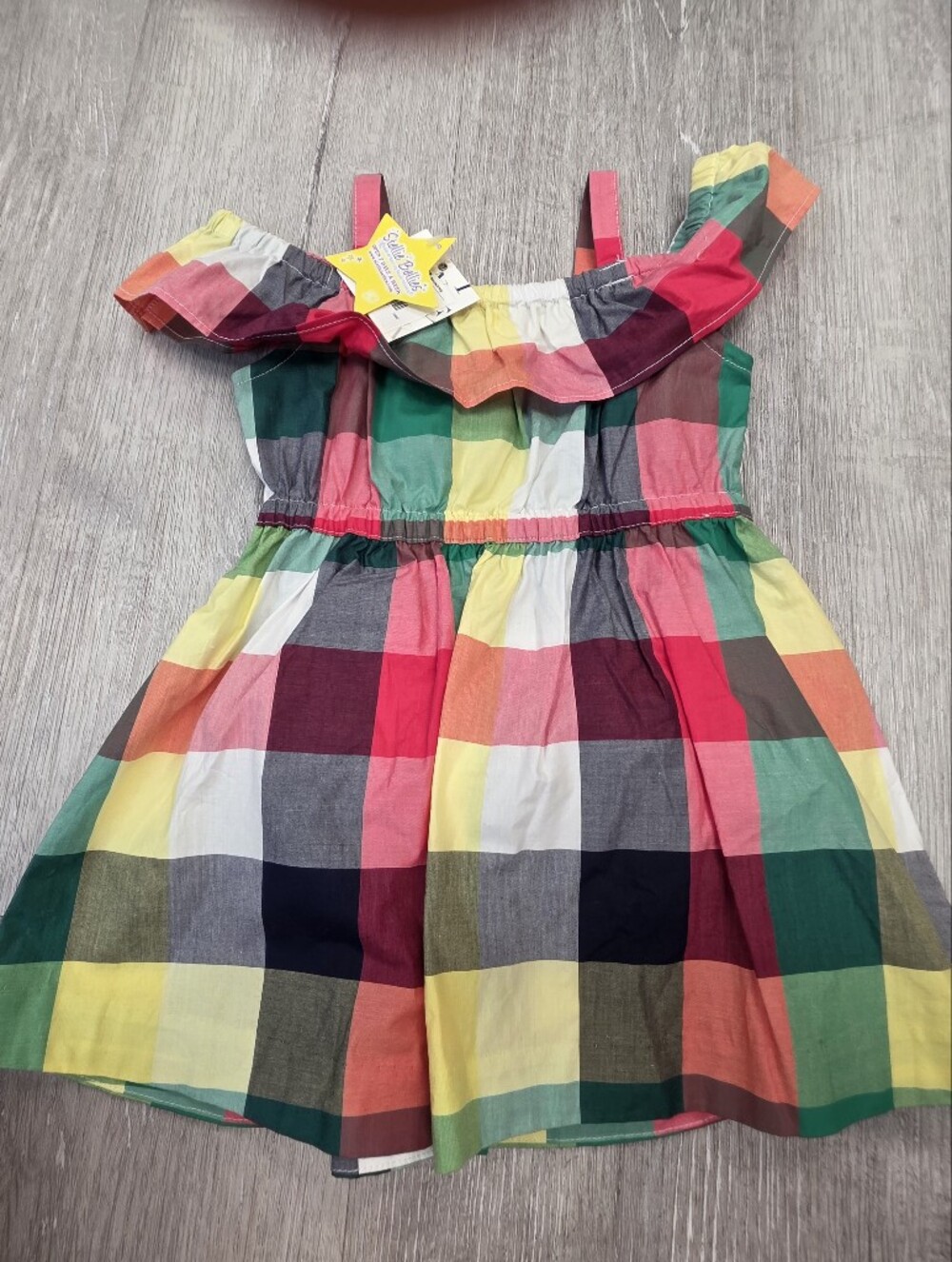 JANIE & JACK NEW WITH TAGS Girls Multicolor Plaid Sundress - W/bloomer
